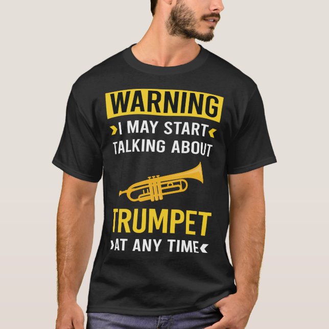 Camiseta Trombeta de Alerta Divertida (Frente)