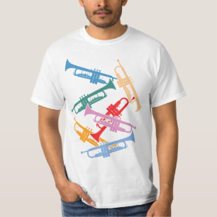Camiseta Trombetas coloridas