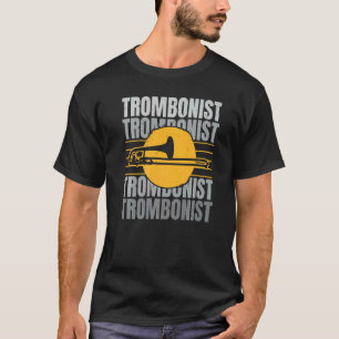 Camiseta Trombo Musical do Jogador de Trombone por Instrume