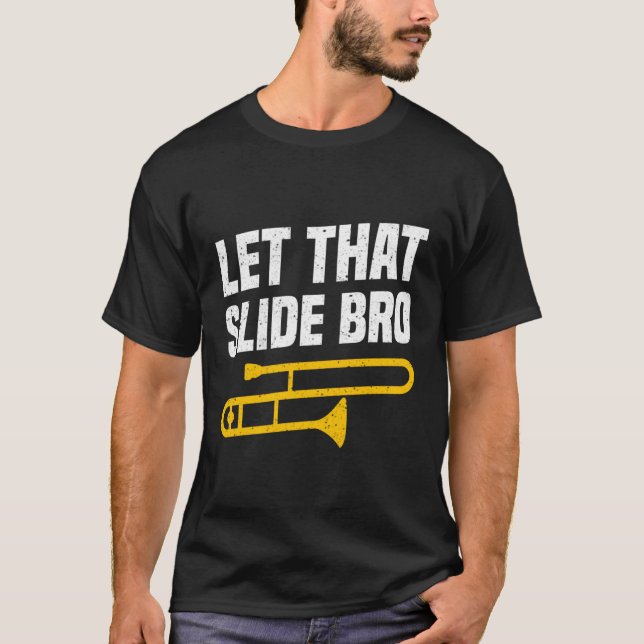 Camiseta Trombone de Banda de Marcha Escolar (Frente)