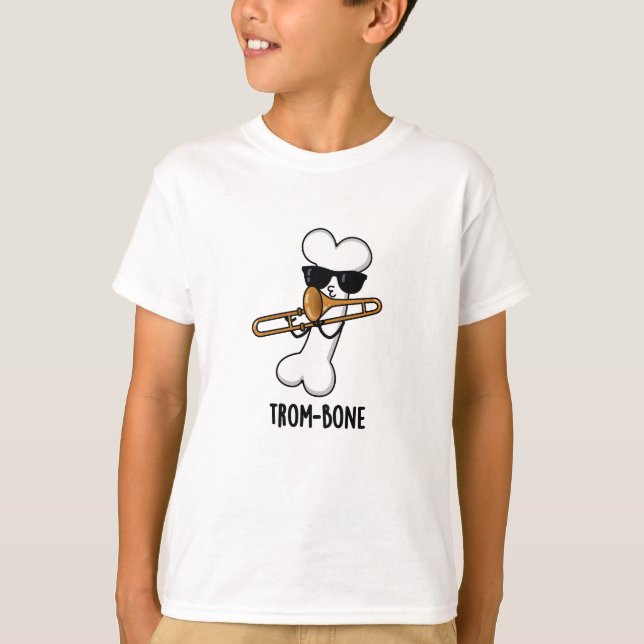 Camiseta Trombone de Música Engraçado com Trom-bone (Frente)