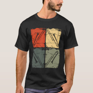 Camiseta Trombone de presentes do trombone de pop Art