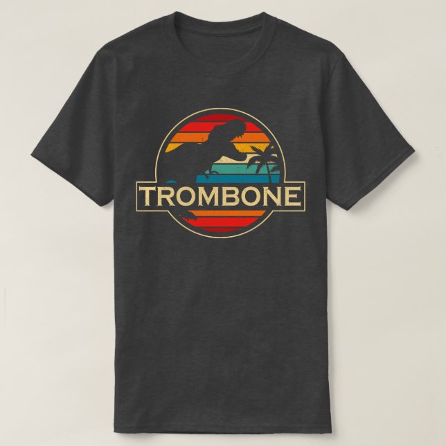 Camiseta Trombone Dinossauro (Frente do Design)