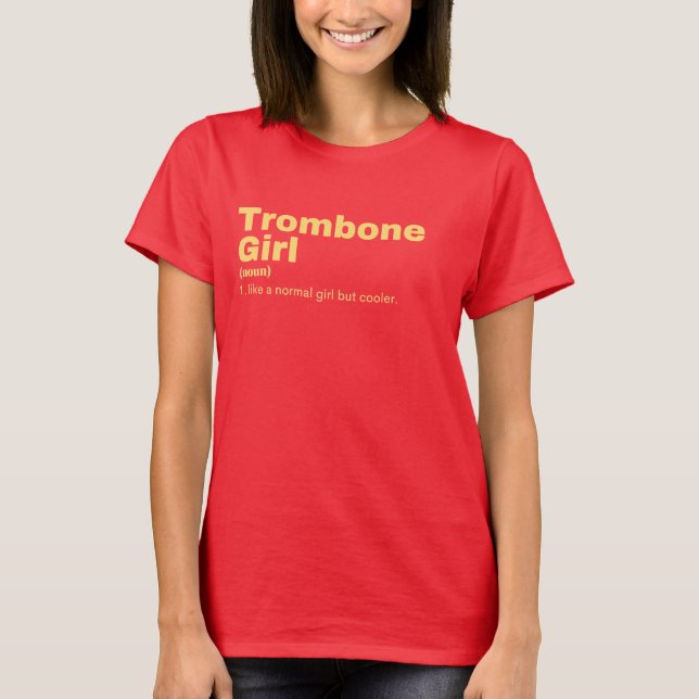 Camiseta Trombone  Girl - Trombone  (Frente)