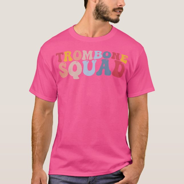 Camiseta Trombone Squad Trombone Player Música Jazz (Frente)