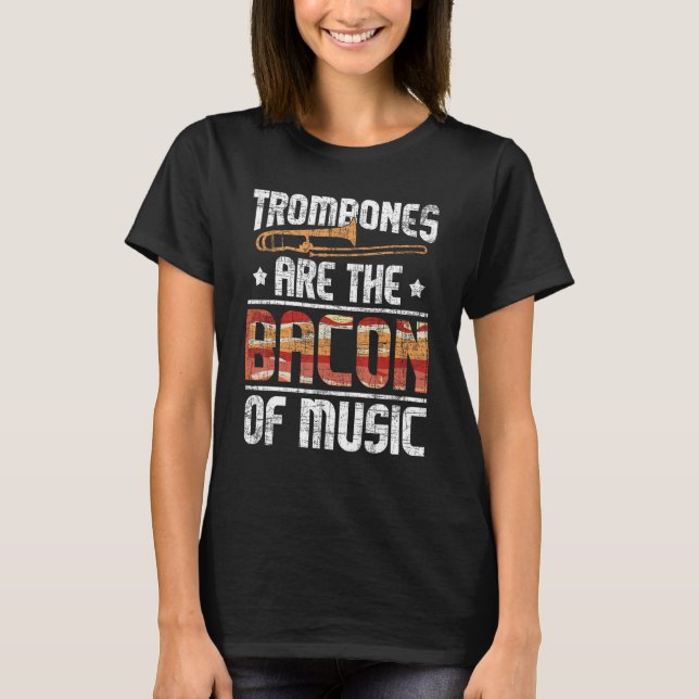 Camiseta Trombones São Bacon Da Música - O Lover Trombone (Frente)
