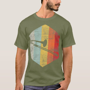 Camiseta Trombonista Musical Oferece Música Trombone Jazz