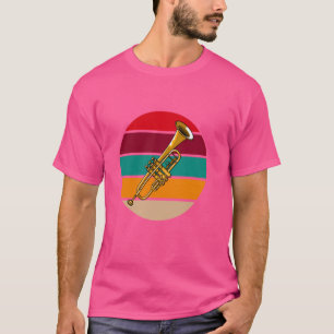 Camiseta Trombonista Retro, Banda de Marcha de Concertação,
