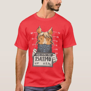 Camiseta Trombose de Foto da Polícia de Corrida de Cavalo