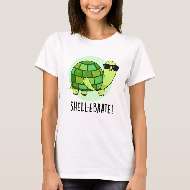 Camiseta Trombose Encantada Engraçado Tortoise Animal Pun (Frente)