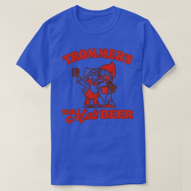 Camiseta Trommers Gnomos Retro Defunct Malt Beer (Frente do Design)