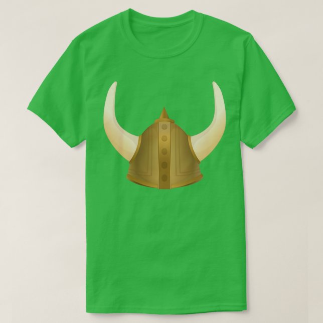 Camiseta Trompa do capacete legal Viking (Frente do Design)