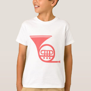 Camiseta Trompa francesa - rosa tropical