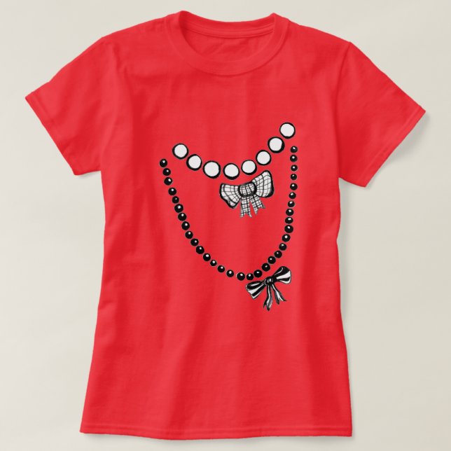 Camiseta Trompe L'oeil Necklaces (Frente do Design)