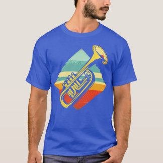 Camiseta Trompete de insígnia retrô