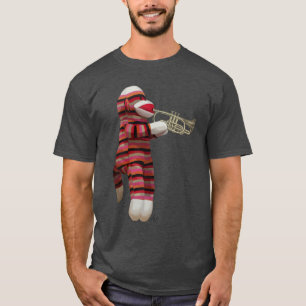 Camiseta Trompete de Jogar Macaco com Meia