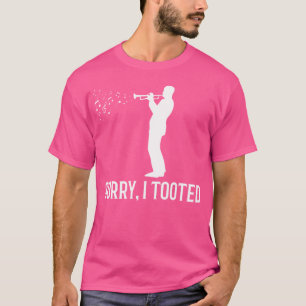 Camiseta Trompete Desculpe Por Tocar Música