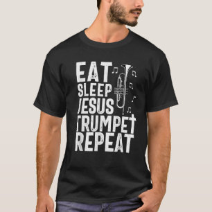 Camiseta Trompete do Jogador de Trompete Musical do Culto