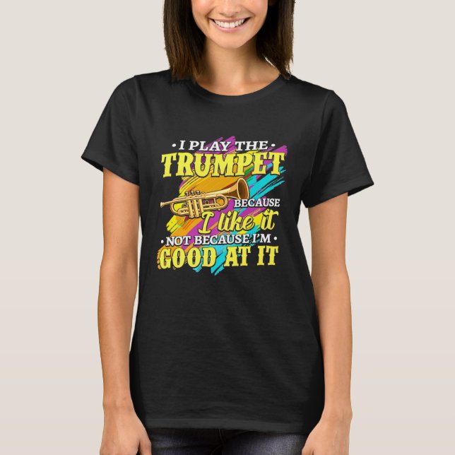 Camiseta Trompete - Eu Toco o Trompeter Premium - T (Frente)