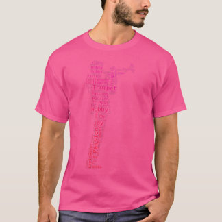 Camiseta Trompete Masculina De Jazz Masculina