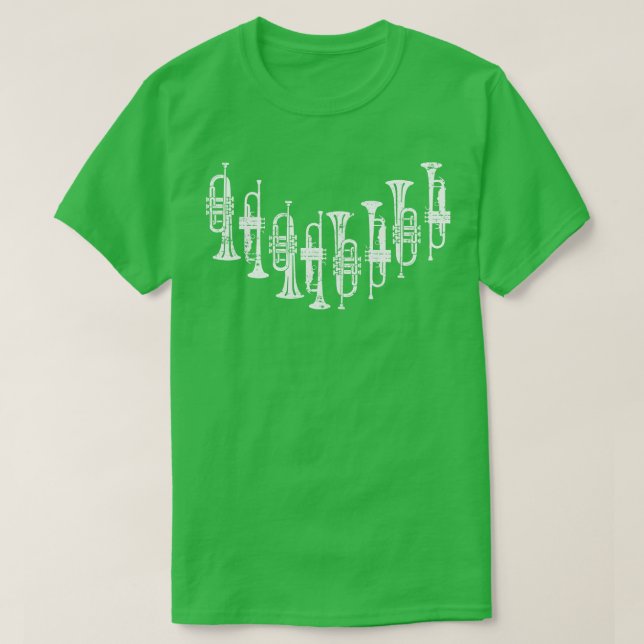 Camiseta Trompete Retro (Frente do Design)