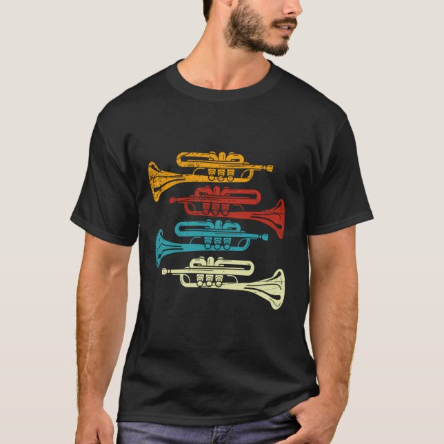 Camiseta Trompete Retro (Frente)