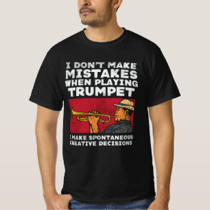 Camiseta Trompete - Tocando Um Trompete