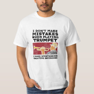 Camiseta Trompete - Tocando Um Trompete