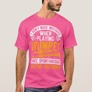 Camiseta Trompeter Não Começo Erros Ao Jogar Trump