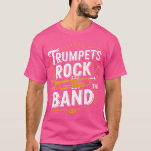 Camiseta Trompetes Balançam A Banda Tapete De Jazz