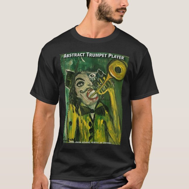 Camiseta Trompetista Abstrato (Frente)