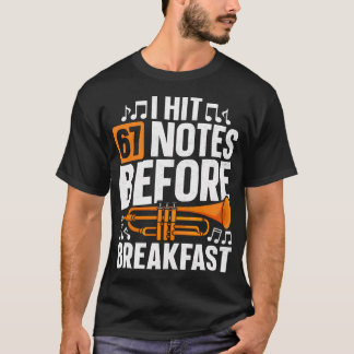 Camiseta Trompetista Jazz Músico de Metais Marcha
