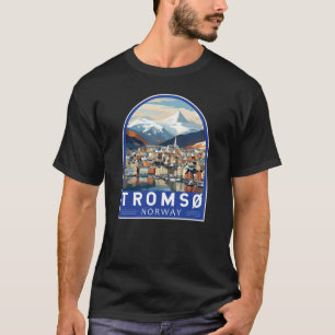 Camiseta Tromso Norway Viagem Art Vintage
