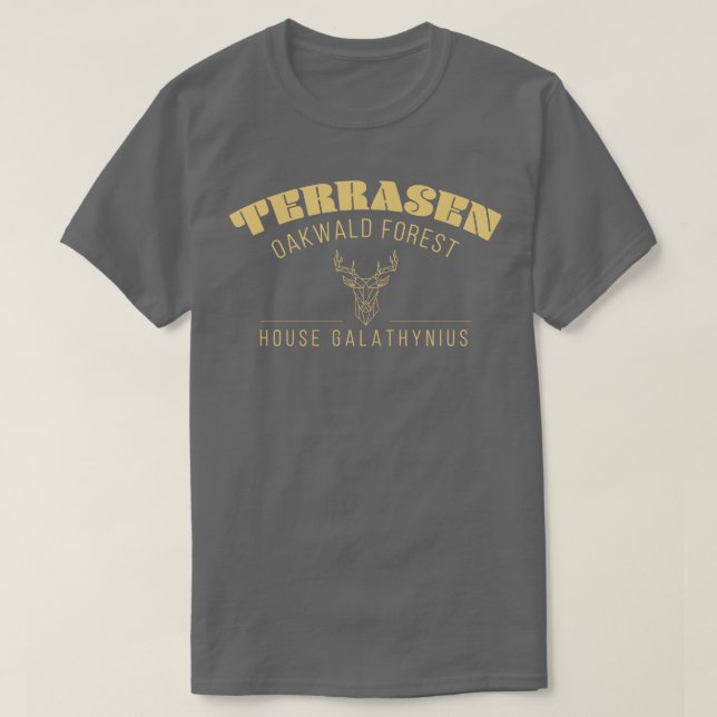 Camiseta Trona do vidro Terrasen 1 (Frente do Design)