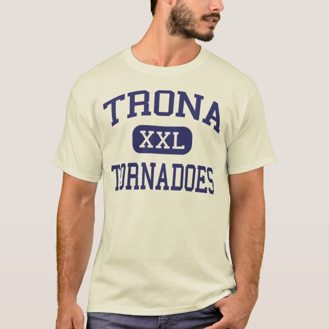 Camiseta Trona - furacões - segundo grau - Trona Califórnia (Frente)