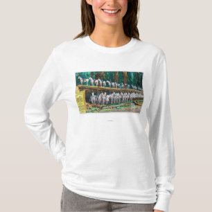Camiseta Tropa mim e na frente do gigante caído