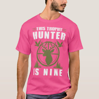 Camiseta Trophy Hunter Tem 9 Anos De Aniversário 9º Anivers