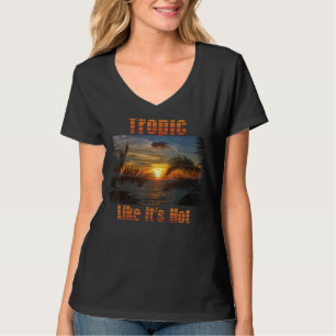 Camiseta Tropic Como se fosse o verão tropical de praia ret