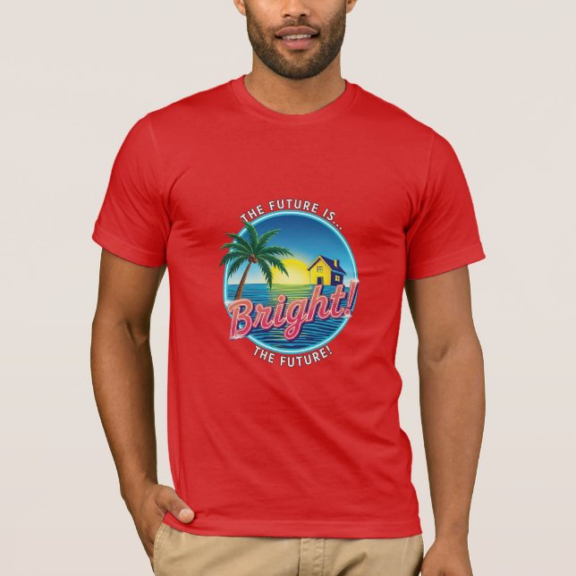 Camiseta Tropical Beach House Artwork (Frente)