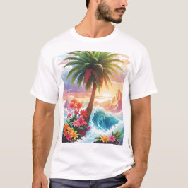 Camiseta Tropical do Paraíso Vibes