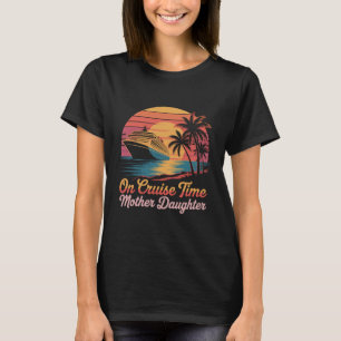 Camiseta Tropical Em Cruzeiro no Tempo Mãe e Filha com Palm