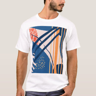 Camiseta Tropical Floral: Cabeçalho Moderno