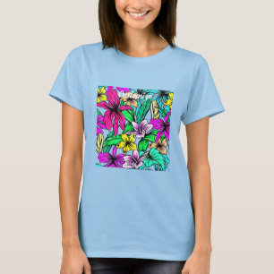 Camiseta Tropical Flower Mix Thunder_Cove