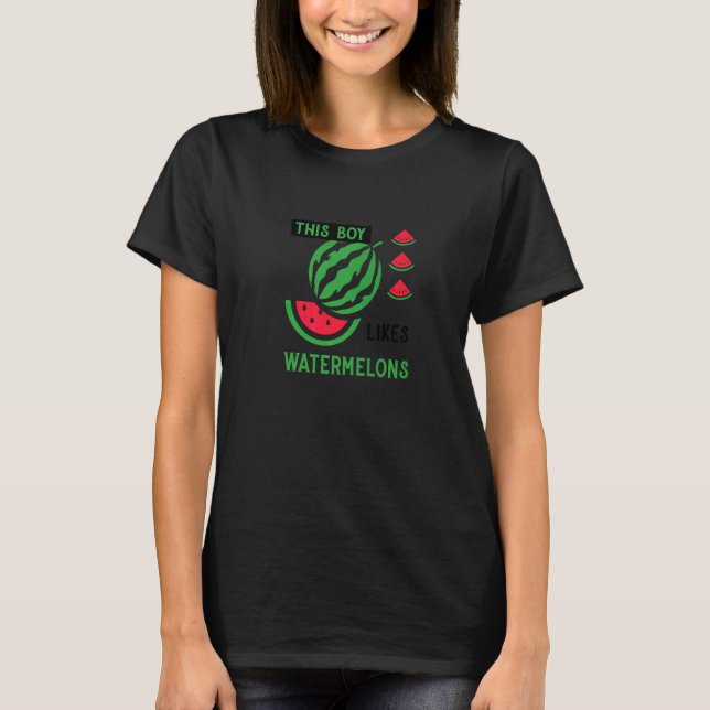 Camiseta Tropical Fruits Melon Watermelons Summer   (Frente)