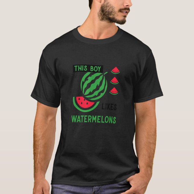 Camiseta Tropical Fruits Melon Watermelons Summer (Frente)