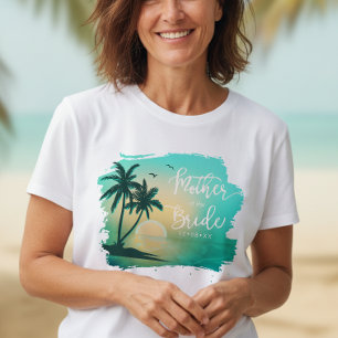 Camiseta Tropical Isle Madre da Bela Teal ID581