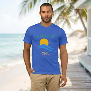 Camiseta Tropical Paradise Vibes Verão Praia