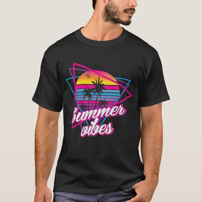 Camiseta Tropical Sunset Summer Vibes T (Frente)