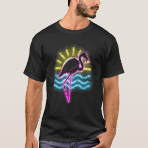 Camiseta Tropical Verão Tropical de Pássaro Exótico dos Ani