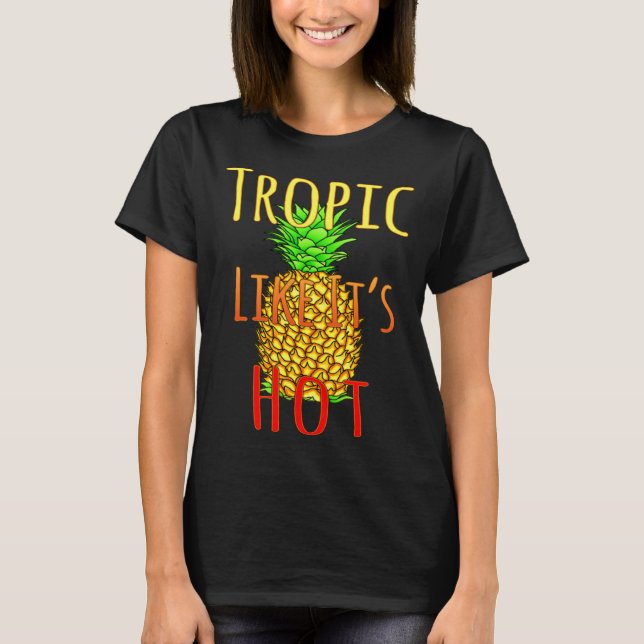Camiseta Trópico como é Hot Beach 1 (Frente)